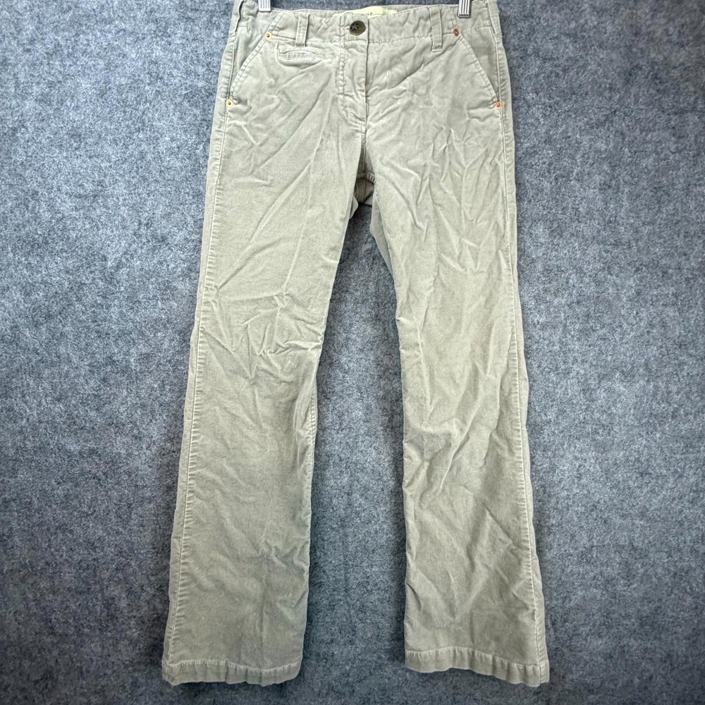 Sitwell Chino Pants Womens 4 Beige‎ Cotton Stretch Velvet Straight Bootcut Khaki